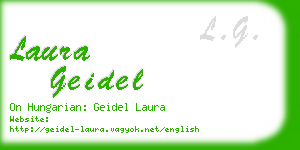 laura geidel business card